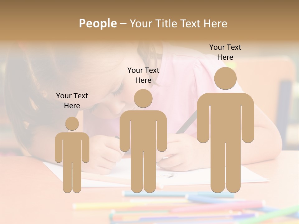 Felttip Bright Preschooler PowerPoint Template