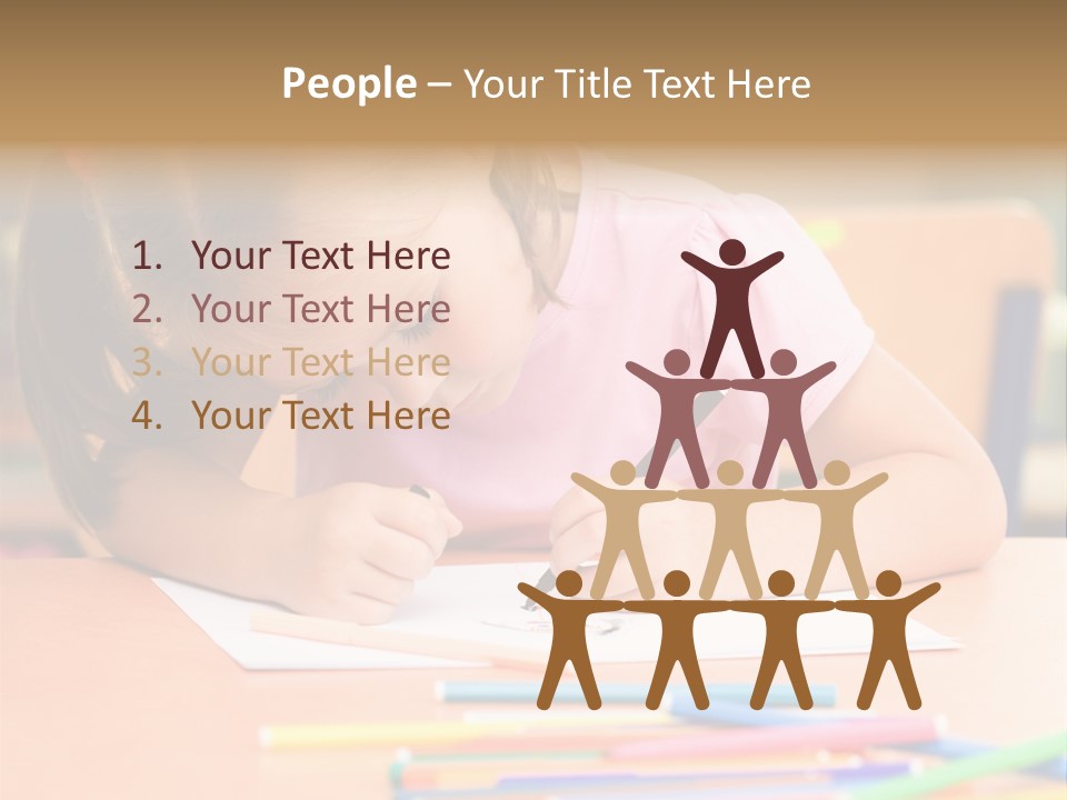 Felttip Bright Preschooler PowerPoint Template
