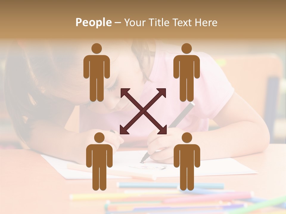 Felttip Bright Preschooler PowerPoint Template