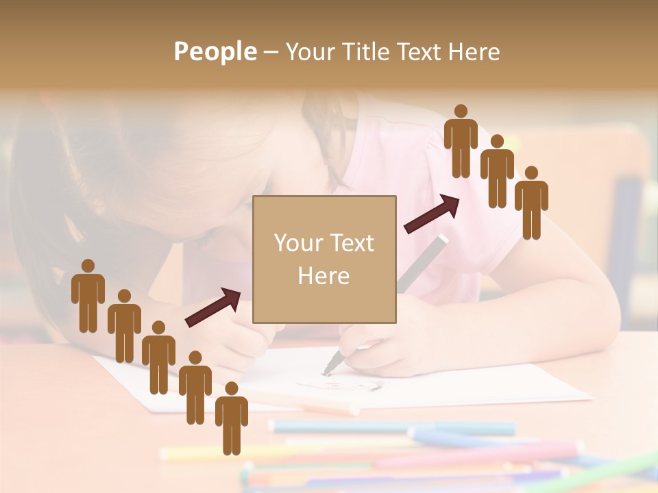 Felttip Bright Preschooler PowerPoint Template