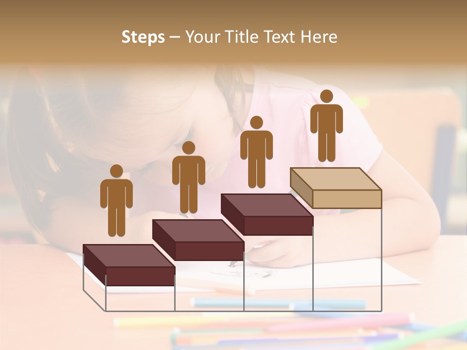 Felttip Bright Preschooler PowerPoint Template