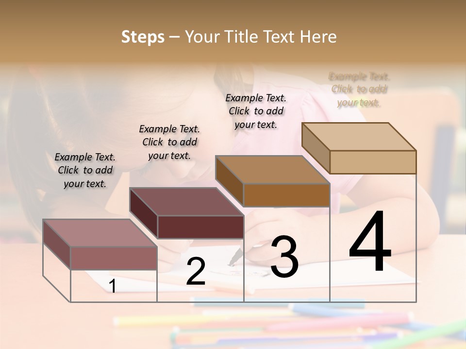 Felttip Bright Preschooler PowerPoint Template