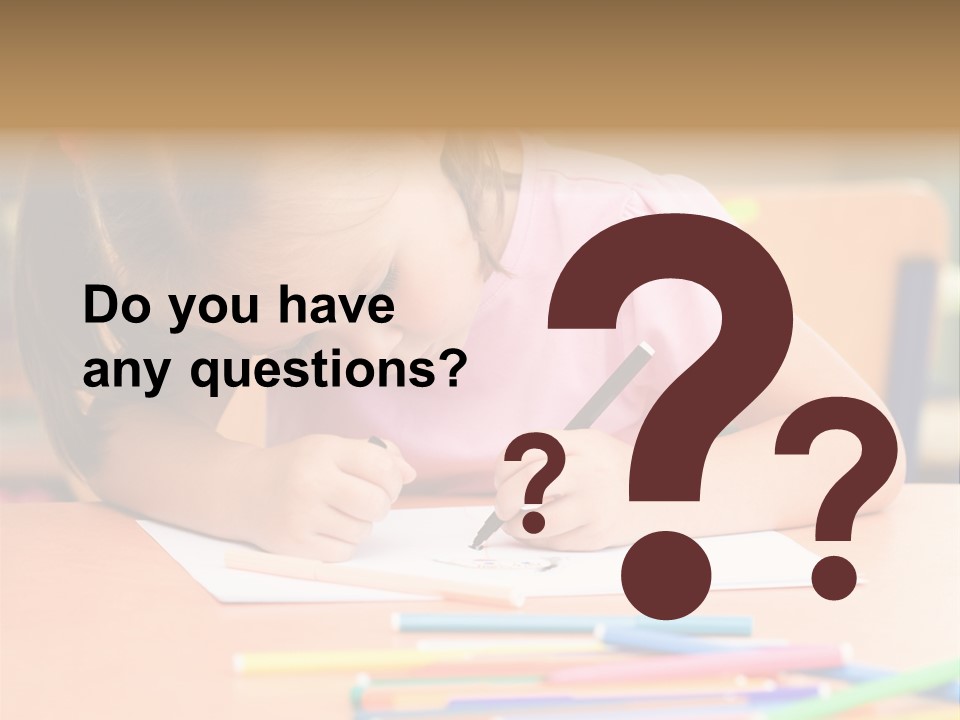 Felttip Bright Preschooler PowerPoint Template