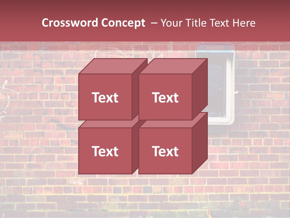 Telephone Art Stone PowerPoint Template