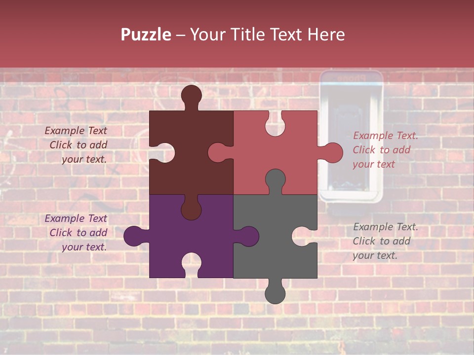 Telephone Art Stone PowerPoint Template