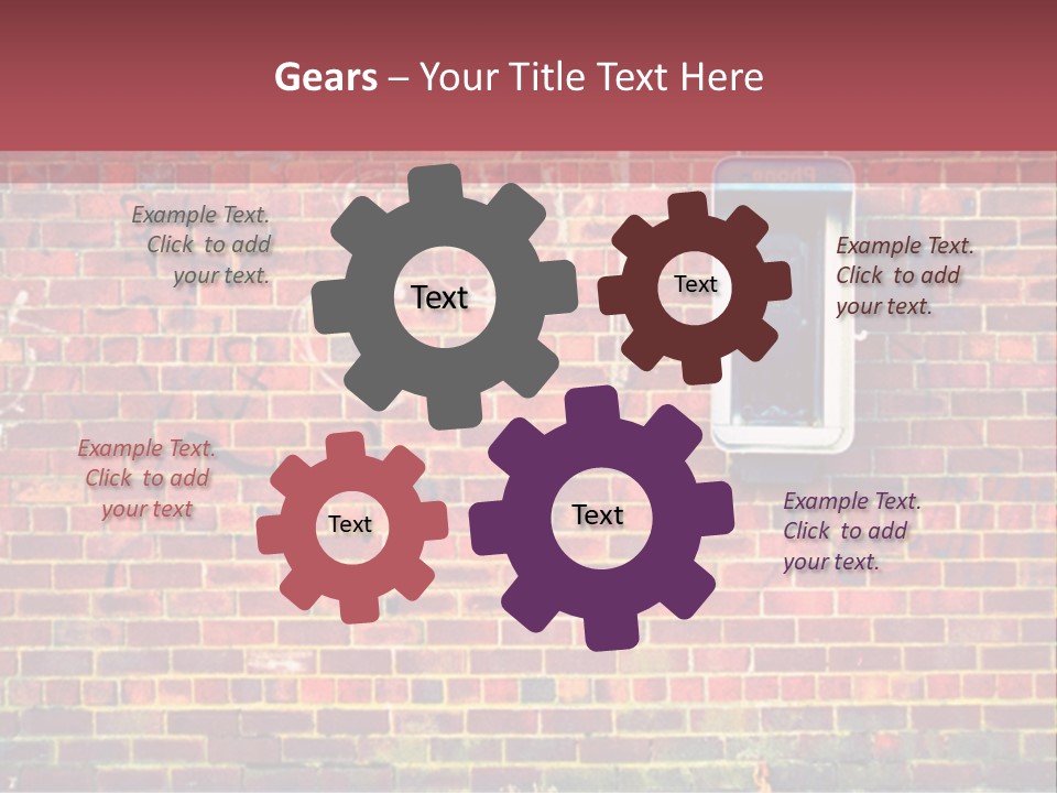 Telephone Art Stone PowerPoint Template