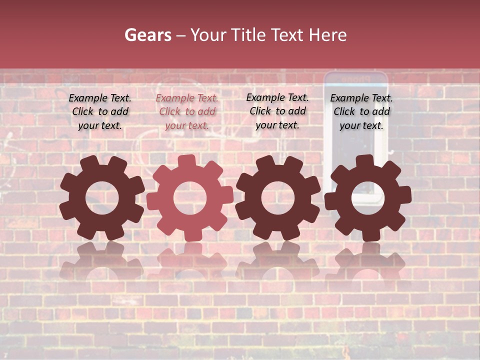 Telephone Art Stone PowerPoint Template