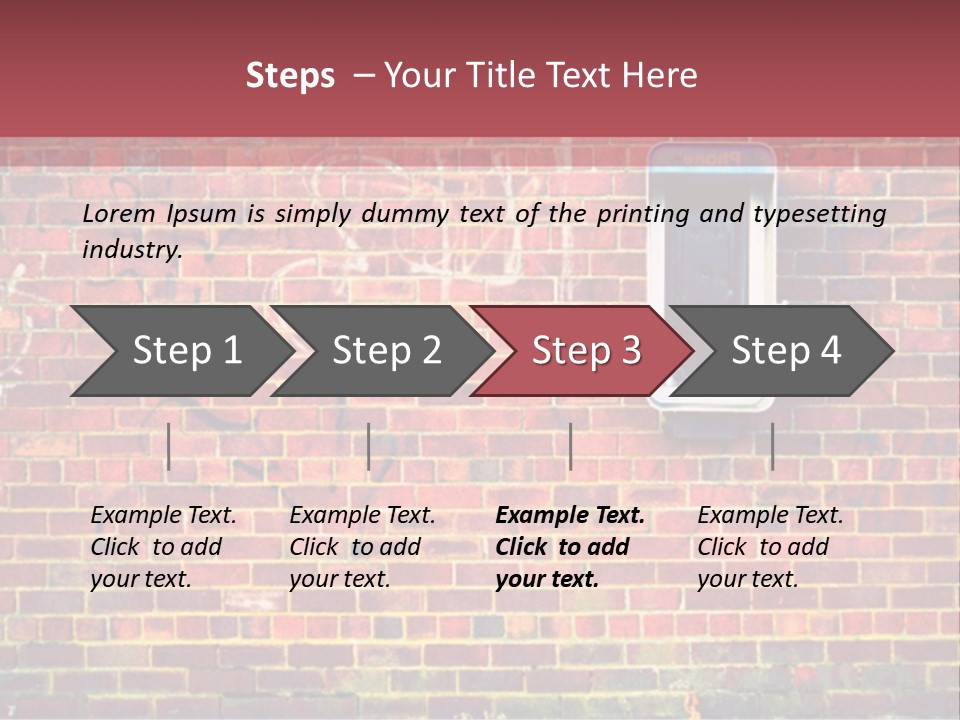 Telephone Art Stone PowerPoint Template