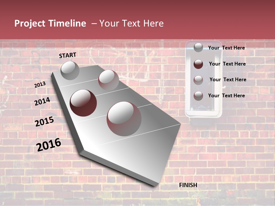 Telephone Art Stone PowerPoint Template