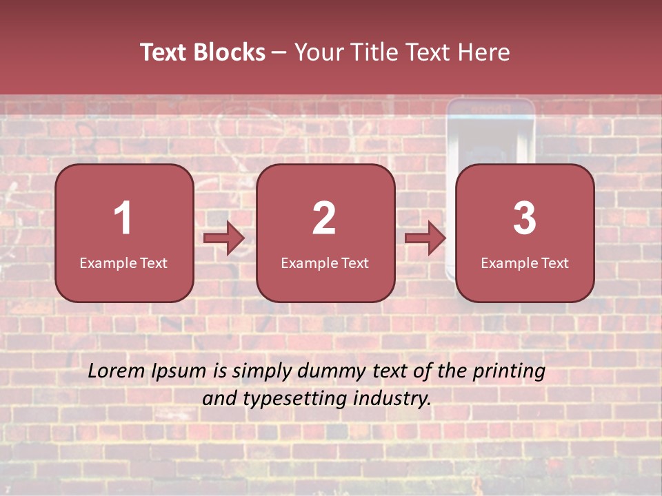 Telephone Art Stone PowerPoint Template