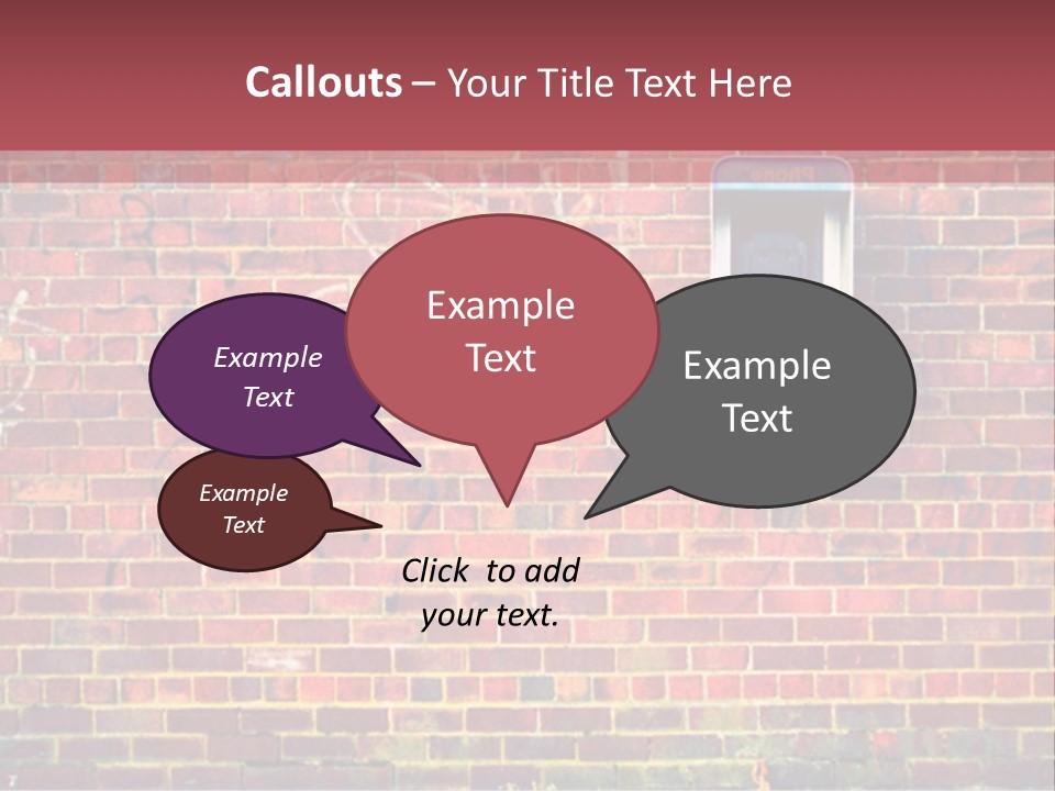 Telephone Art Stone PowerPoint Template