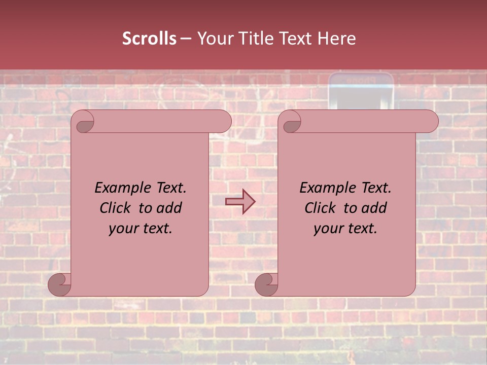 Telephone Art Stone PowerPoint Template