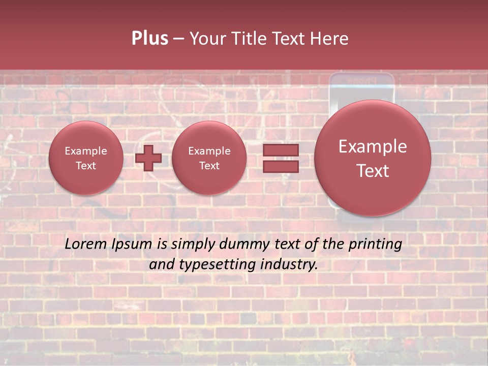 Telephone Art Stone PowerPoint Template
