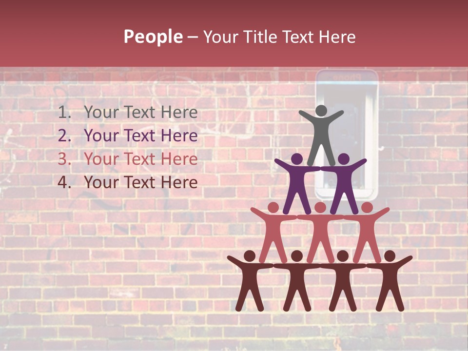 Telephone Art Stone PowerPoint Template