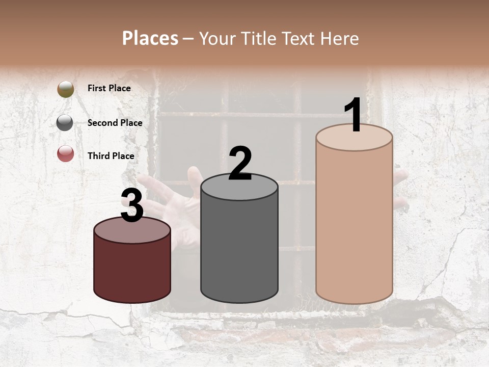 Jail Helplessly Grid PowerPoint Template