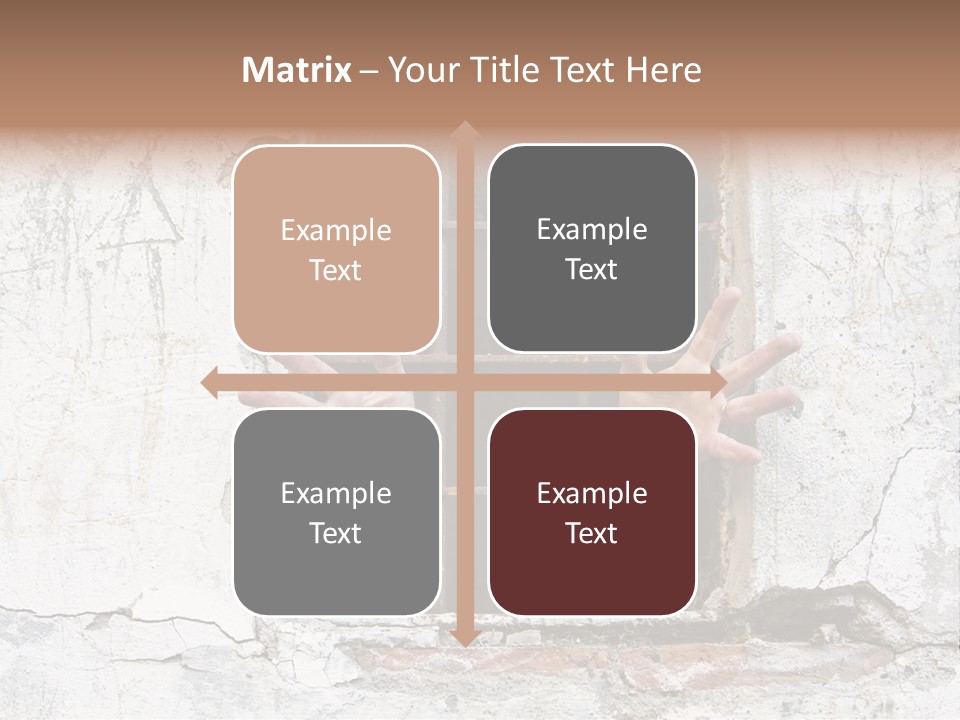 Jail Helplessly Grid PowerPoint Template