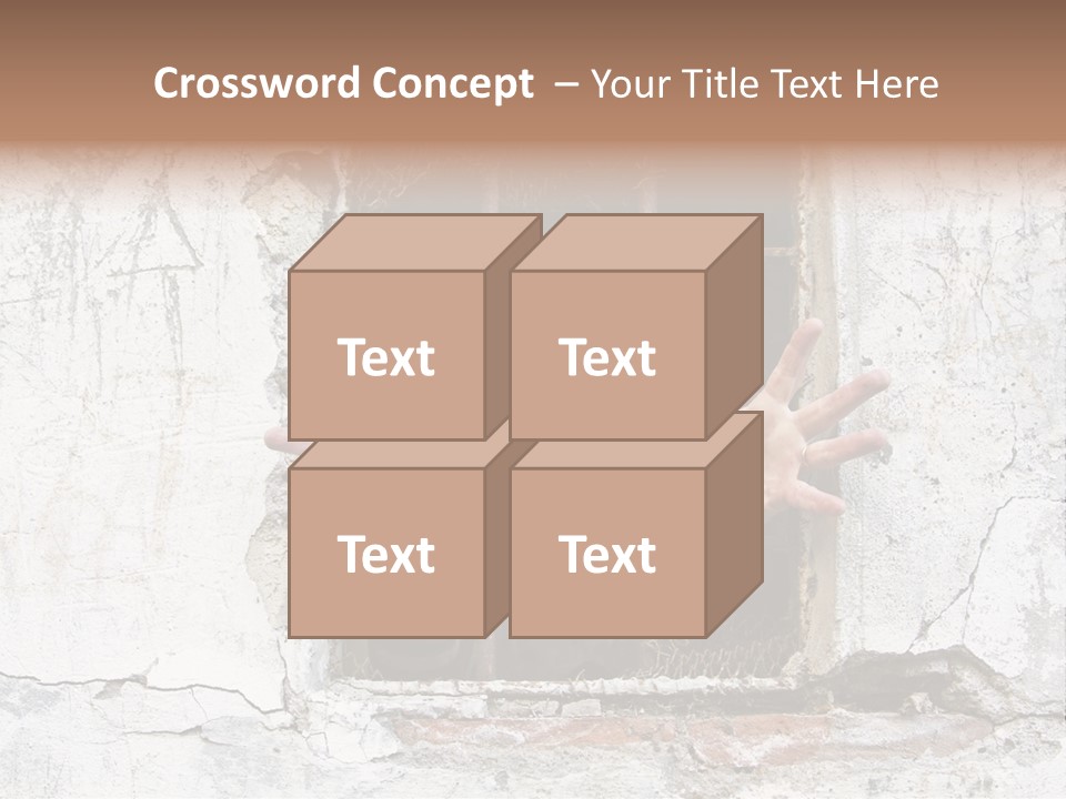 Jail Helplessly Grid PowerPoint Template