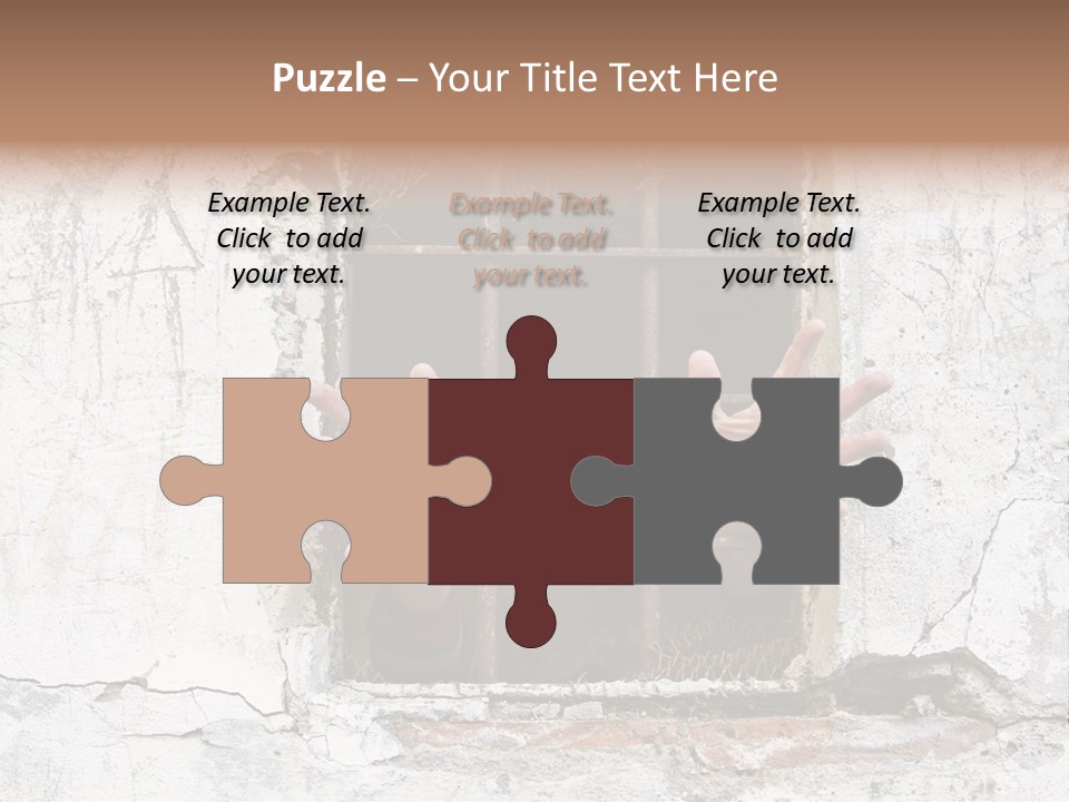 Jail Helplessly Grid PowerPoint Template