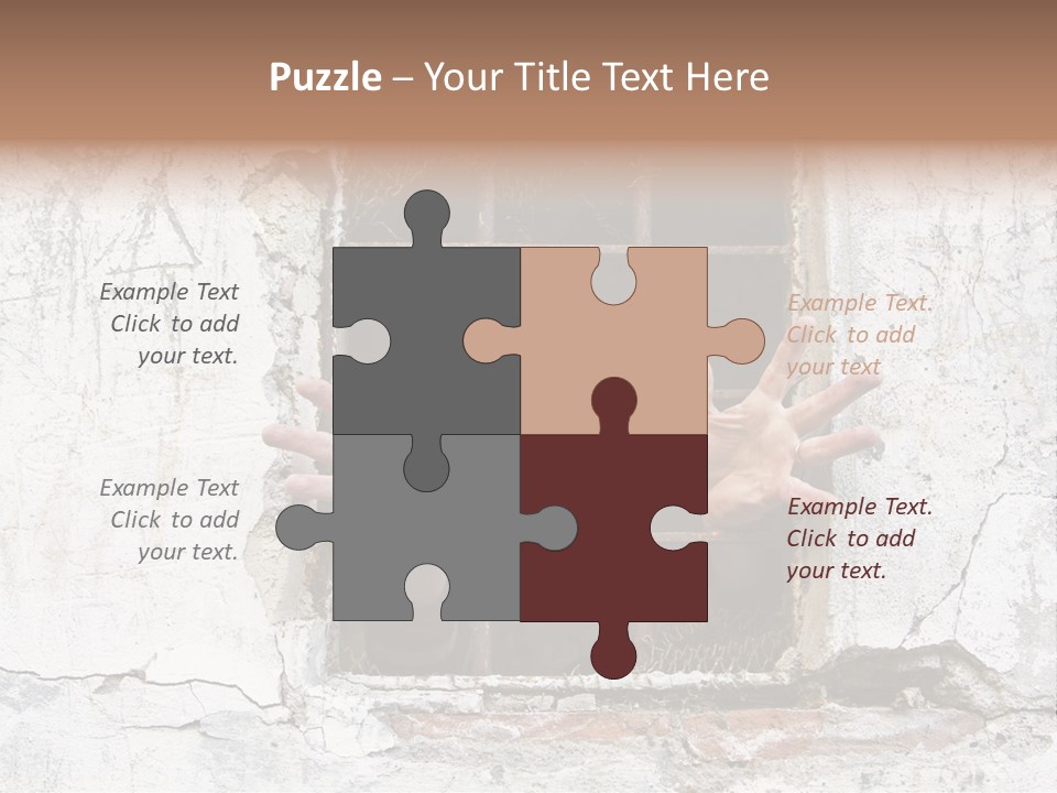 Jail Helplessly Grid PowerPoint Template