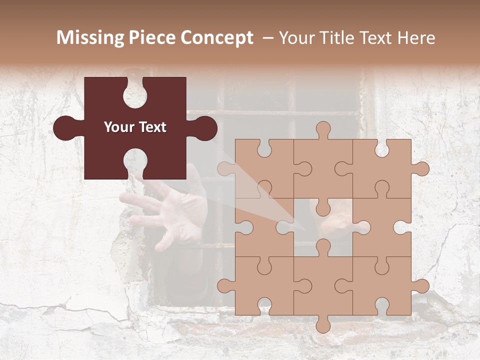 Jail Helplessly Grid PowerPoint Template