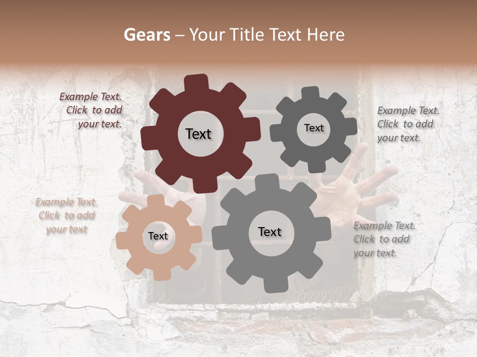 Jail Helplessly Grid PowerPoint Template