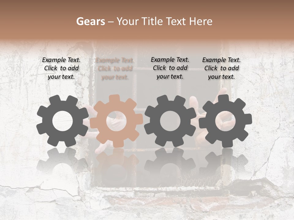 Jail Helplessly Grid PowerPoint Template