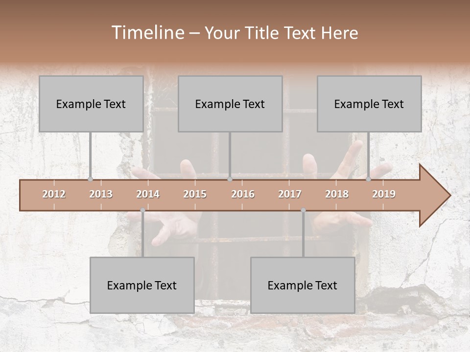 Jail Helplessly Grid PowerPoint Template