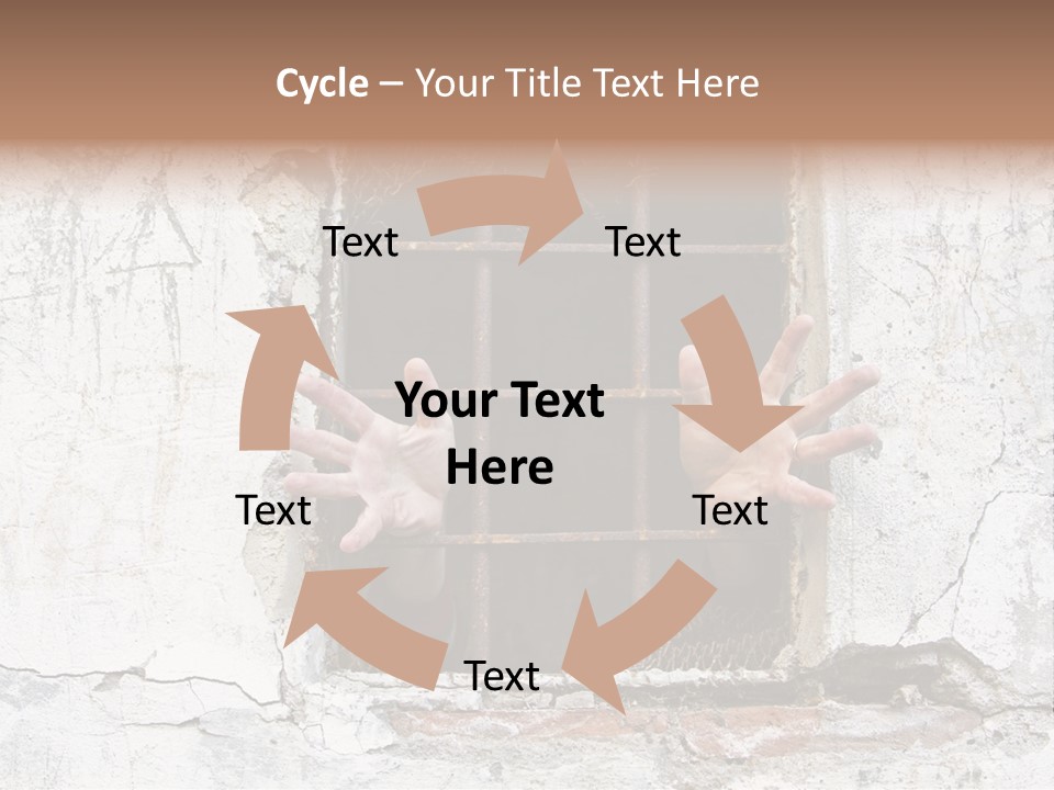 Jail Helplessly Grid PowerPoint Template
