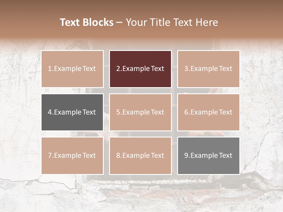 Jail Helplessly Grid PowerPoint Template