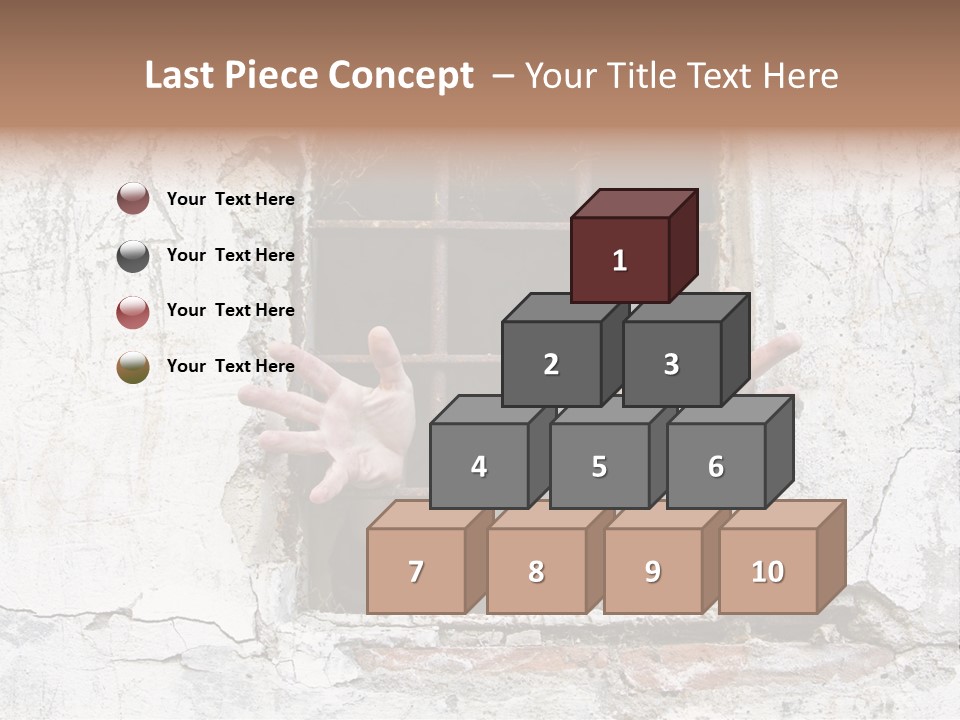 Jail Helplessly Grid PowerPoint Template