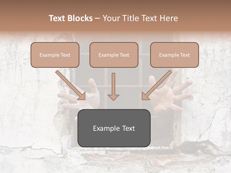 Jail Helplessly Grid PowerPoint Template