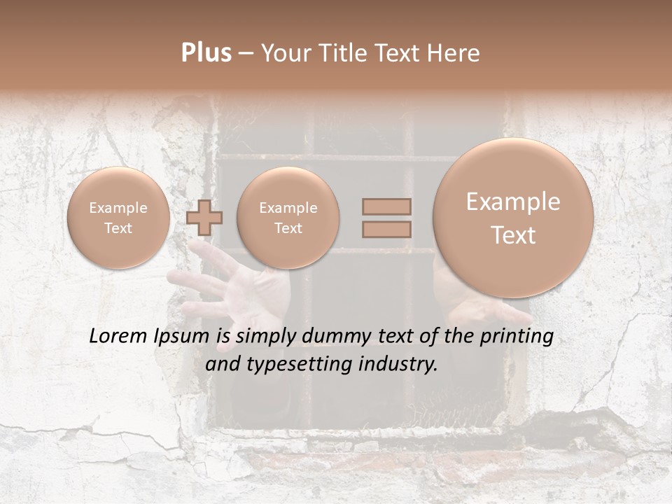 Jail Helplessly Grid PowerPoint Template
