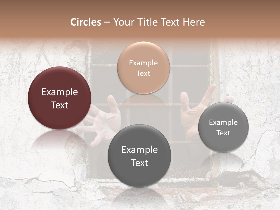 Jail Helplessly Grid PowerPoint Template