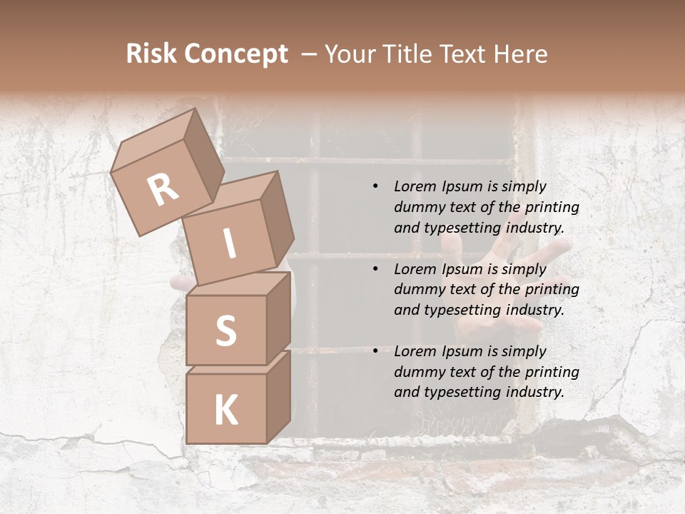 Jail Helplessly Grid PowerPoint Template