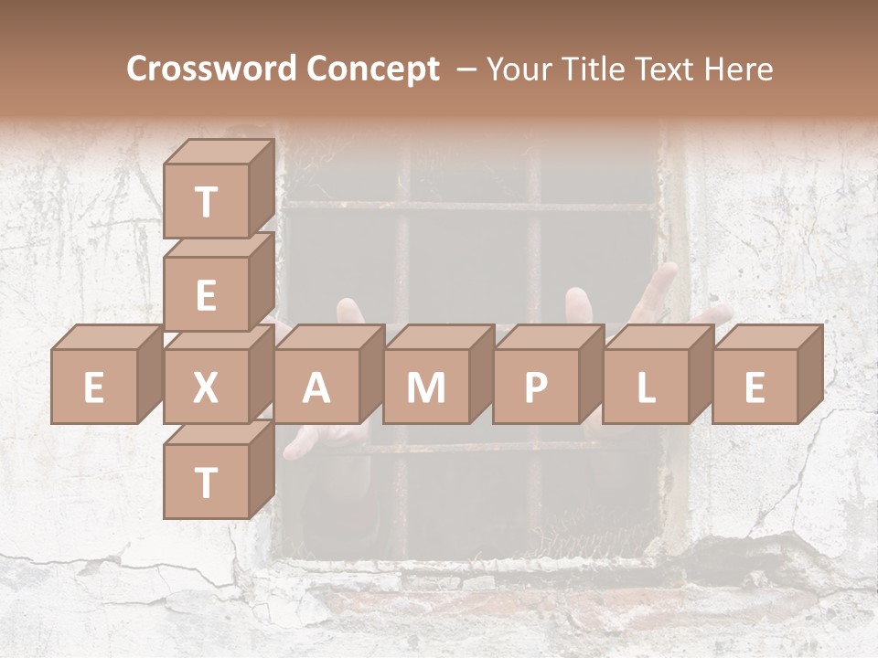 Jail Helplessly Grid PowerPoint Template
