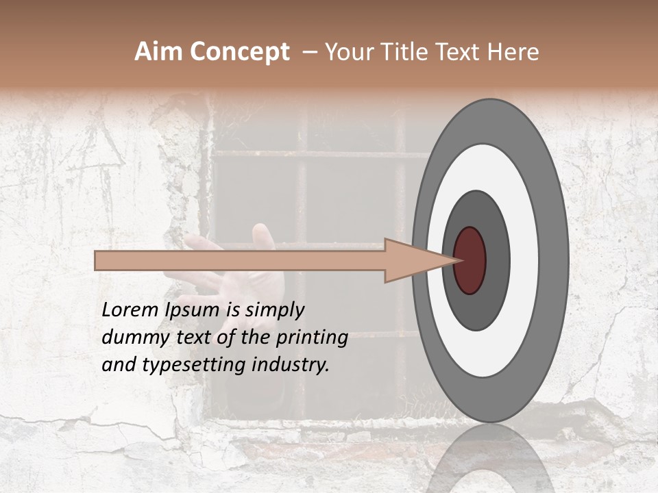 Jail Helplessly Grid PowerPoint Template