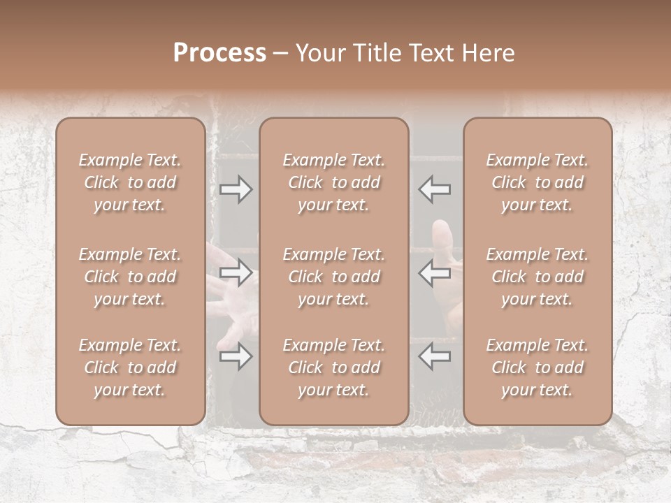 Jail Helplessly Grid PowerPoint Template