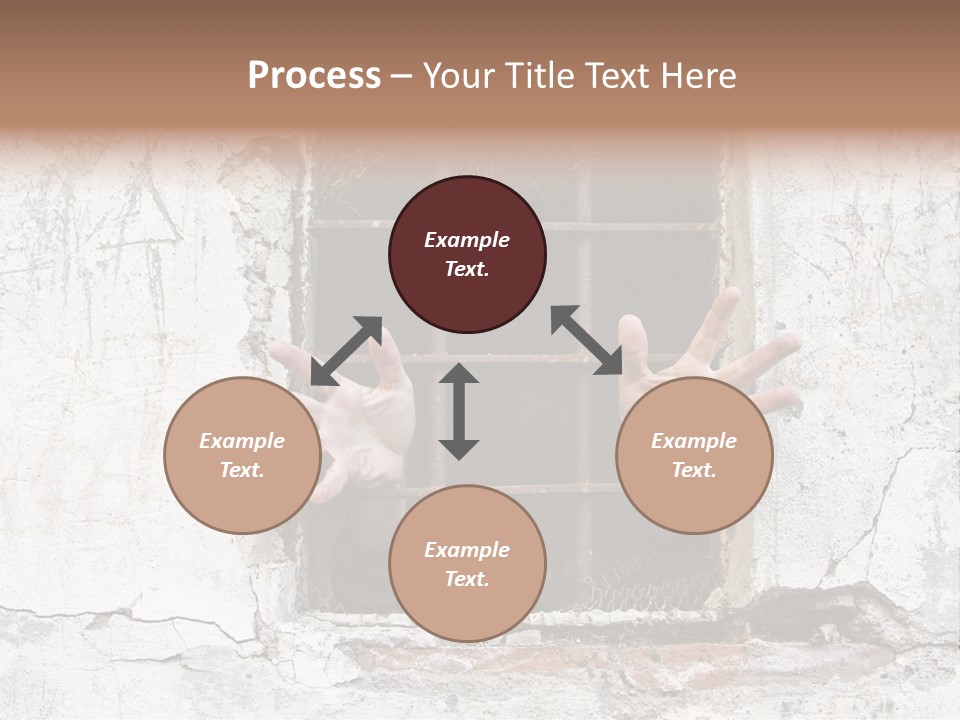Jail Helplessly Grid PowerPoint Template