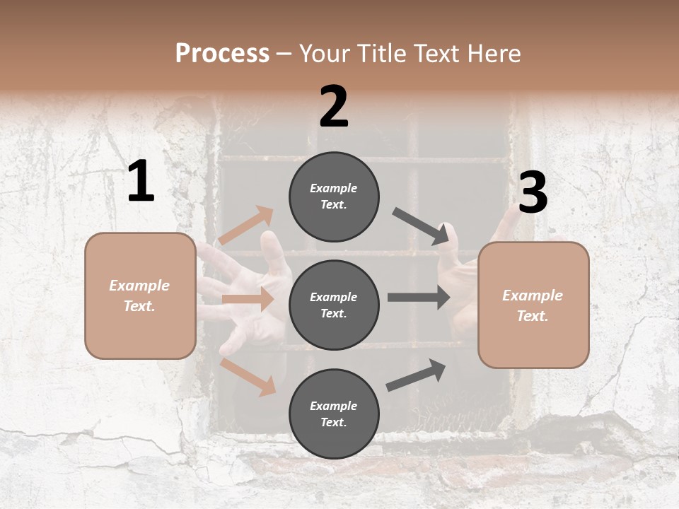 Jail Helplessly Grid PowerPoint Template