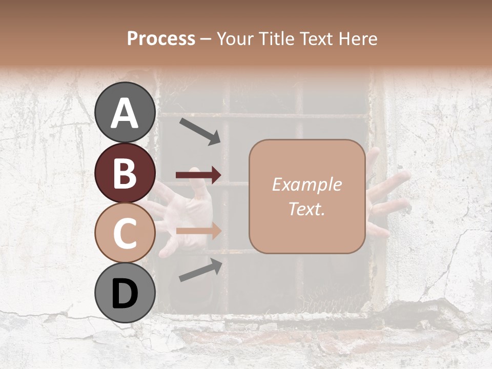 Jail Helplessly Grid PowerPoint Template