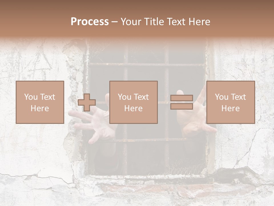 Jail Helplessly Grid PowerPoint Template