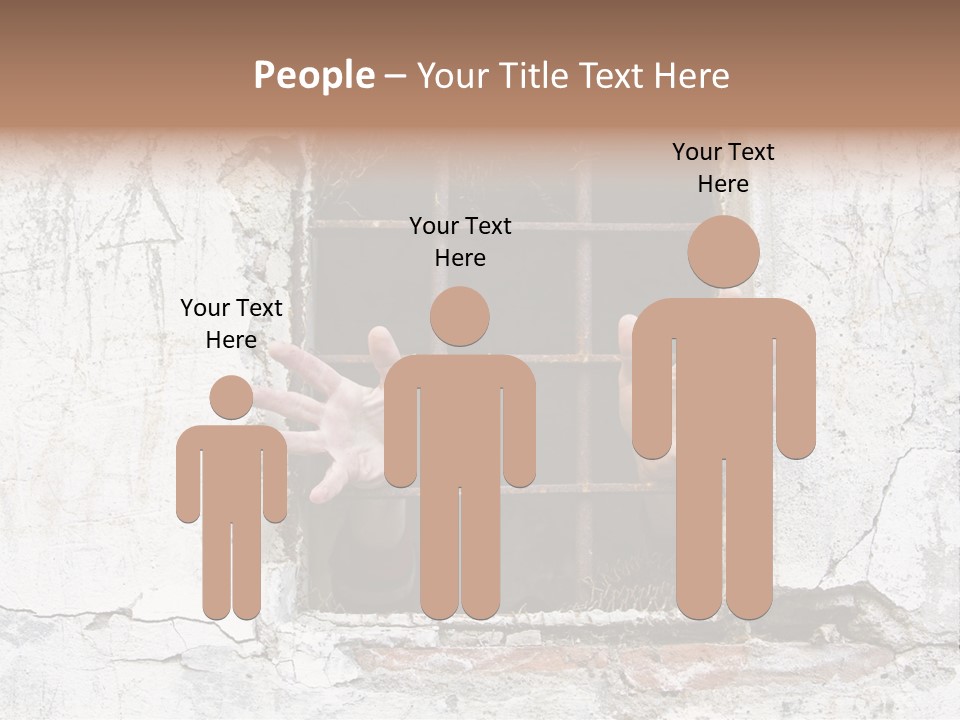 Jail Helplessly Grid PowerPoint Template