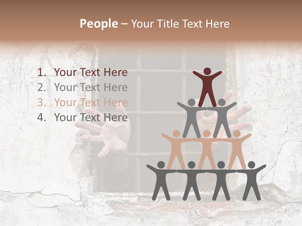 Jail Helplessly Grid PowerPoint Template