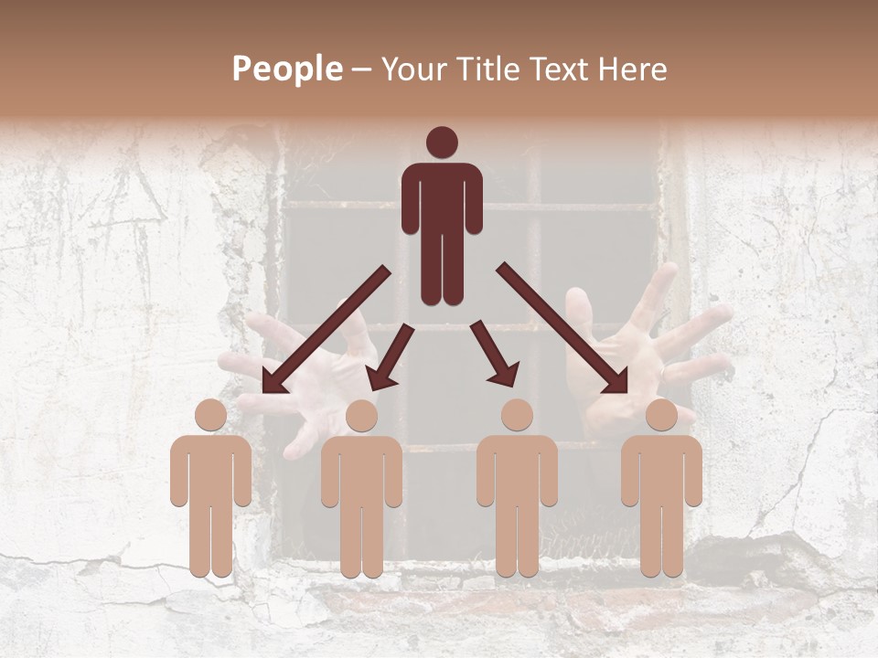 Jail Helplessly Grid PowerPoint Template