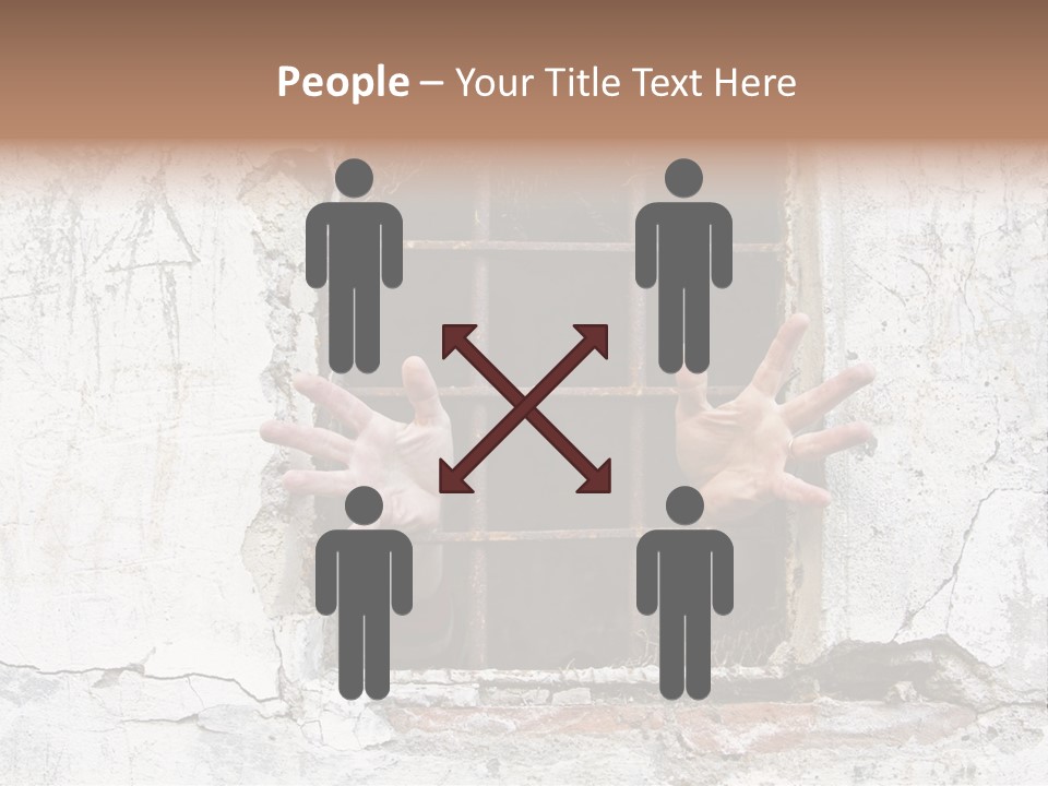 Jail Helplessly Grid PowerPoint Template