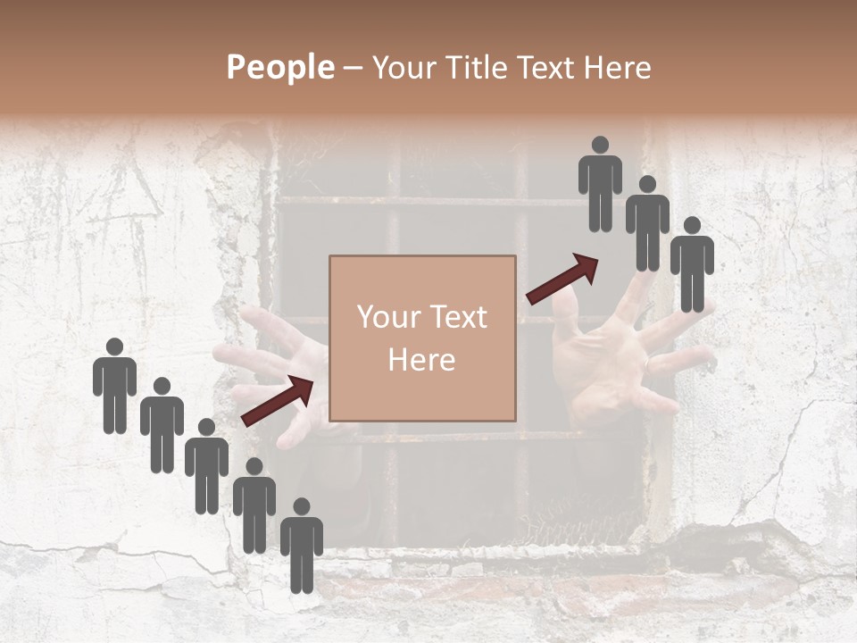 Jail Helplessly Grid PowerPoint Template