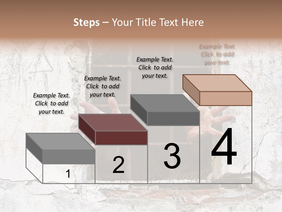 Jail Helplessly Grid PowerPoint Template