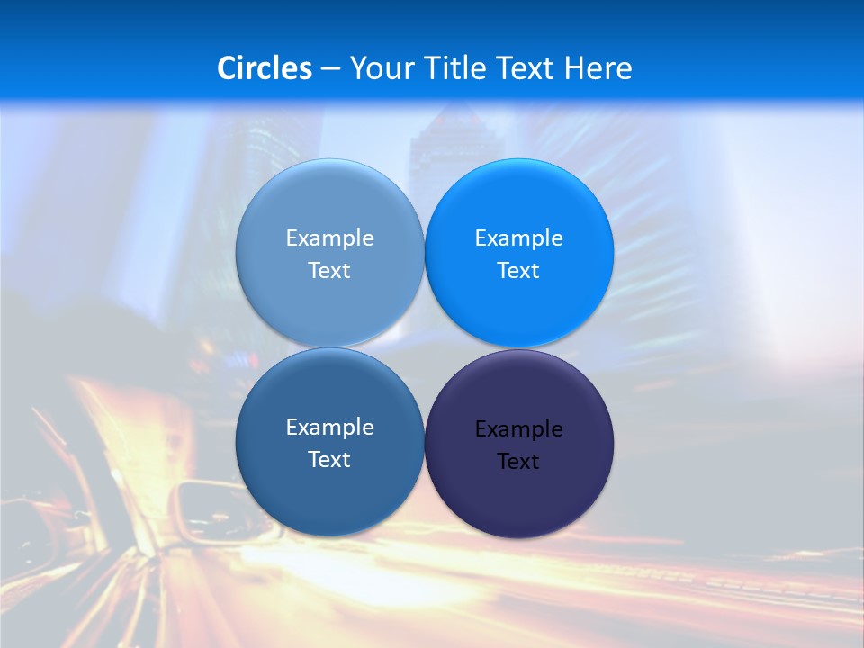 Color Tower Road PowerPoint Template