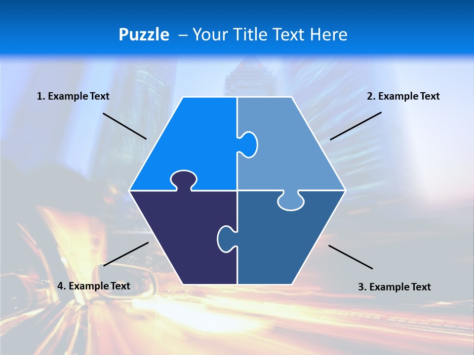 Color Tower Road PowerPoint Template