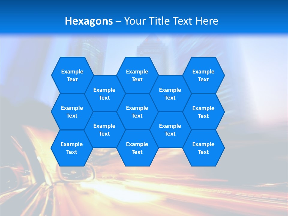 Color Tower Road PowerPoint Template